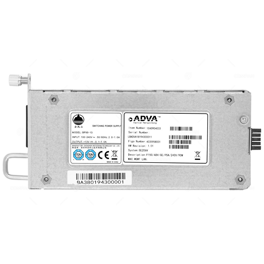 1040904033 ADVA 90W SWITCHING POWER SUPPLY FOR OSA-5420 BP-90, 4035958001